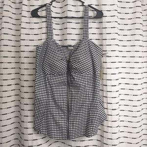 Liberty Love checkered tank top